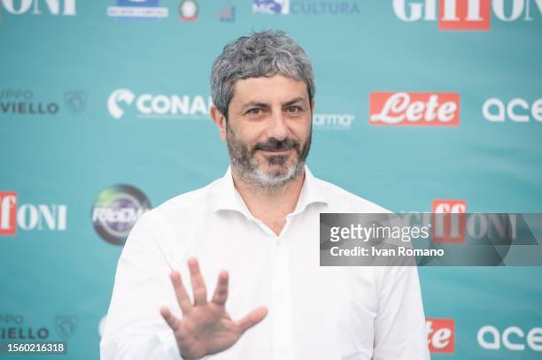 Roberto Fico attends the photocall at the 53th Giffoni Film Festival 2023 on July 21, 2023 in Giffoni Valle Piana, Italy.