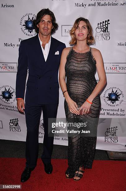 Nacho Figueras and wife Delfina Blaquier attend Buoniconti Fund to Cure Paralysis' Destination Fashion 2012 at Bal Harbour Shops on November 10, 2012...