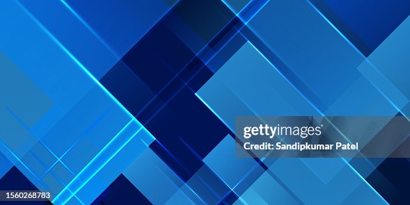 A vector image of a gradient colored background with randomly arranged blue geometric patterns. A vector image of a gradient colored background with randomly arranged blue geometric patterns.