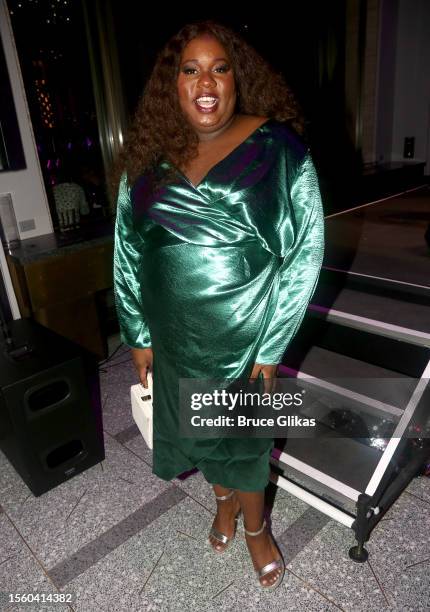 Alex Newell poses at the opening night after party for the new musical "Here Lies Love" on Broadway at Lincoln Center David Geffen Hall on July 20,...