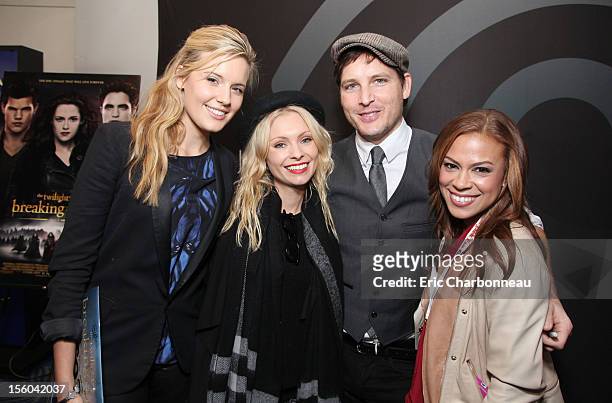 Maggie Grace, MyAnna Buring, Peter Facinelli and Toni Trucks at TWILIGHT SAGA: BREAKING DAWN PART II : Fan Breakfast with Cast Meet and Greet at...
