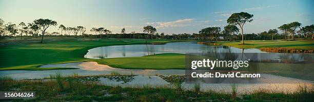 General view of the 18th hole at the Frederica Golf Club on October 20, 2005 in St. Simons Island, Georgia.