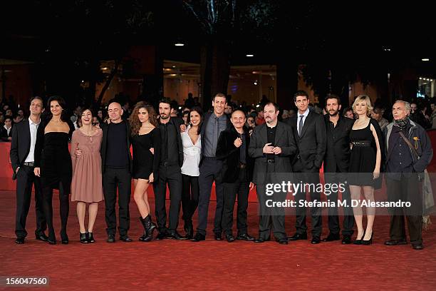 Irma Carolina Di Monte, Veronica Gentili, Carlo Lucarelli, Sara Sartini, Laura Glavan and cast attend the "L'Isola Dell'Angelo Caduto" Premiere...