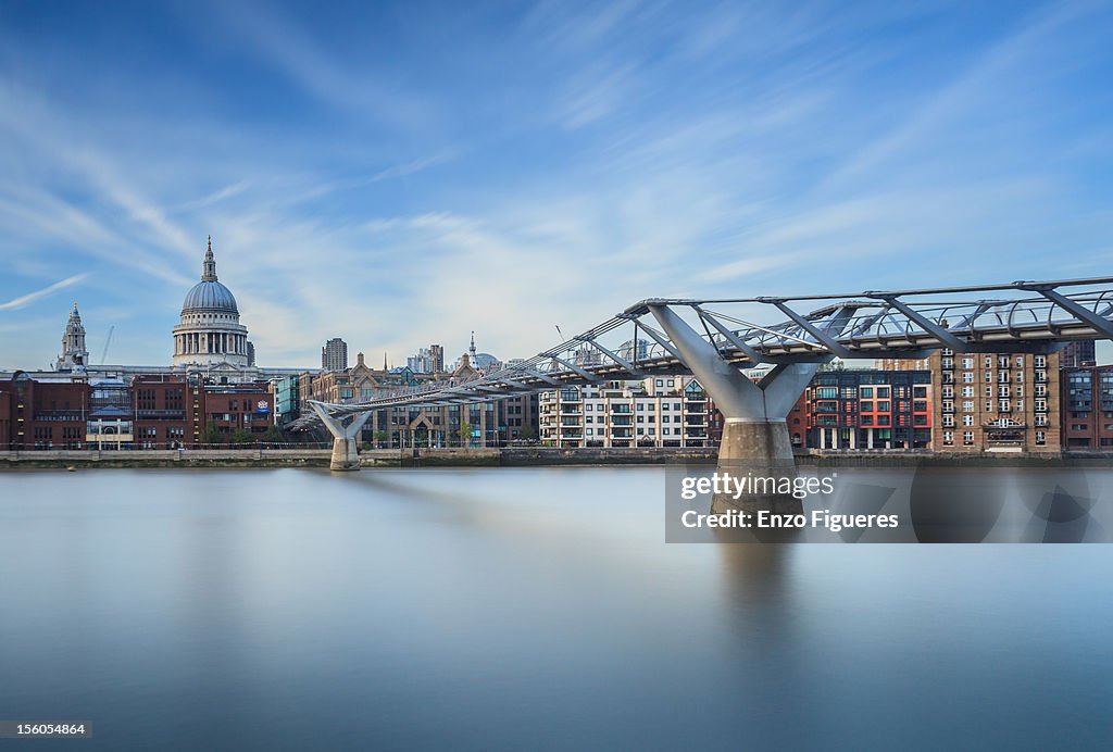 Millenium Bridge and St Paul's Cathedral
