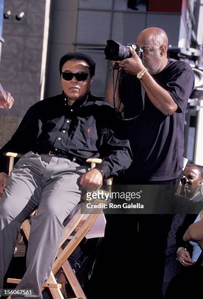 Muhammad Ali & Howard Bingham during Muhammad Ali Celebrates his 60th Birthday with a Star on the Hollywood Walk of Fame at Hollywood Boulevard in...