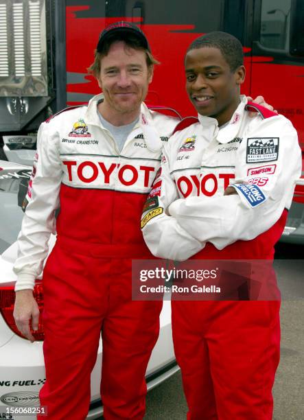 Bryan Cranston and Dule Hill during 26th Annual Toyota Pro/Celebrity Race - Press Day at Streets of Long Beach in Long Beach, California, United...