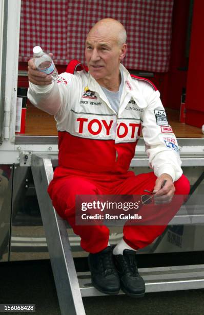 Patrick Stewart during 26th Annual Toyota Pro/Celebrity Race - Press Day at Streets of Long Beach in Long Beach, California, United States.