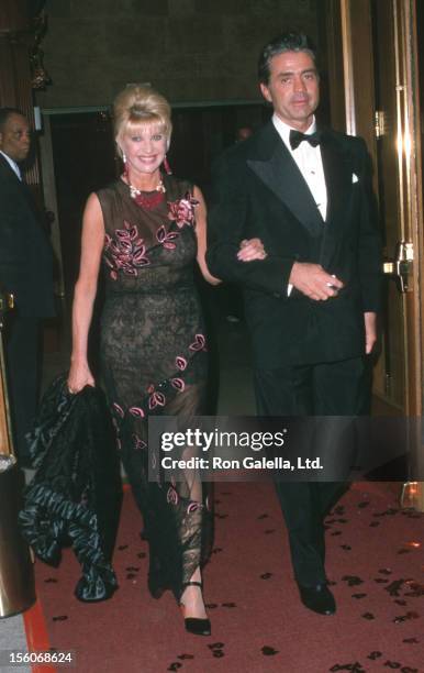 Ivana Trump and Roffredo Gaetani during '42nd Street' Opening and Party at Ford Center for Performing Arts/Milford Plaza Hotel in New York City, New...