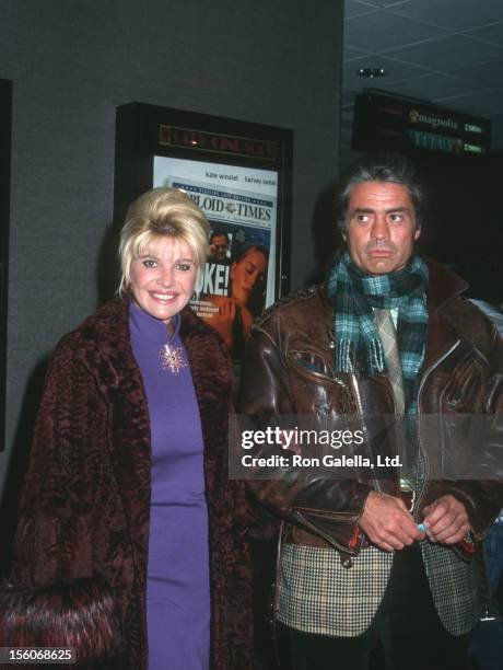 Ivana Trump and Roffredo Gaetani during 'Holy Smoke' New York City Premiere at Cinema 2 in New York City, New York, United States.