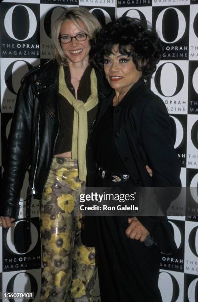 Kitt Shapiro and Eartha Kitt during O, The Oprah Magazine Launch Party at The Metropolitan Pavilion in New York, New York, United States.