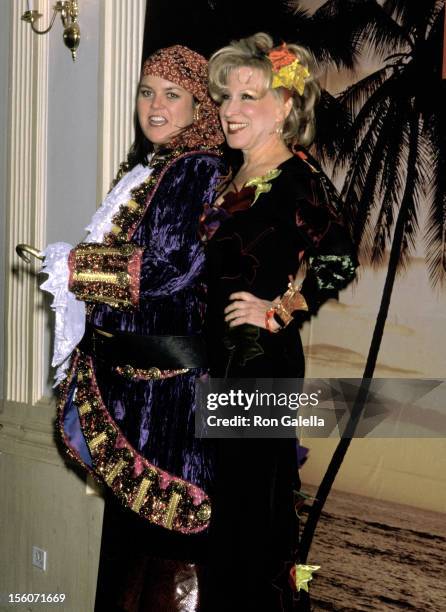 Rosie O'Donnell and Bette Midler during 'Hulaween' Hawaiian Halloween Costume Ball at Manhattan Center in New York City, New York, United States.