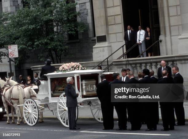 Funeral for Aaliyah during Funeral for Singer-Actress Aaliyah at Saint Ignatius Loyola Roman Catholic Church in New York City, New York, United...