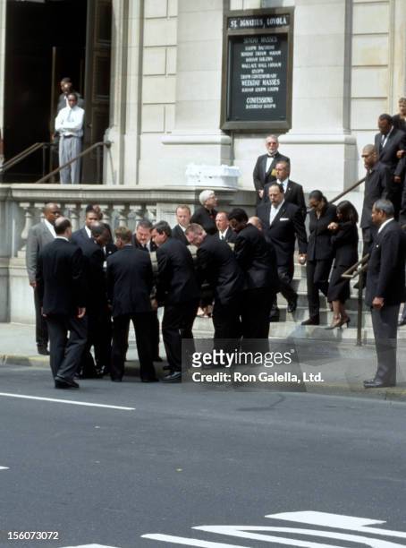 Funeral for Aaliyah during Funeral for Singer-Actress Aaliyah at Saint Ignatius Loyola Roman Catholic Church in New York City, New York, United...