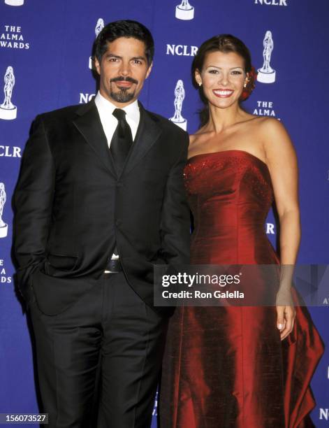 Esai Morales and Ali Landry during 6th Annual American Latino Media Arts Awards at Pasadena Civic Auditorium in Pasadena, CA, United States.