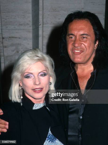 Debbie Harry and Gene Simmons during The Fragrance Foundation Celebrates 30 Years of FIFI Awards at Avery Fisher Hall at Lincoln Center in New York...
