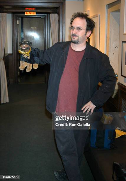 Robert Smigel and Triumph the Insult Comic Dog during Comedy Tonight - A Night of Comedy to Benefit the 92nd Street Y at 92nd Street Y in New York...