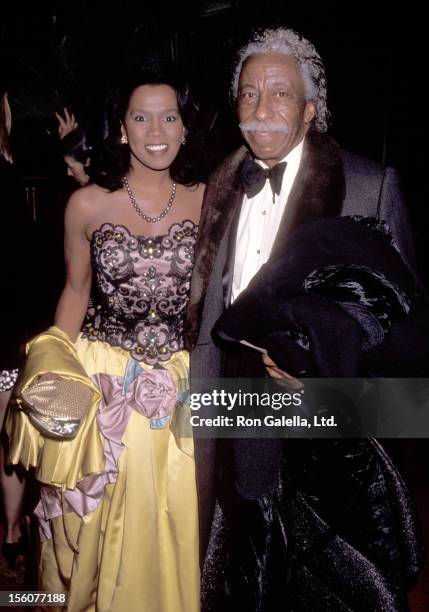 Gordon Parks and Guest during Dr. Martin Luther King Jr. Reception & Awards Dinner at Sheraton New York in New York City, New York, United States.