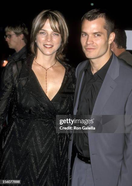 Timothy Olyphant and Alexis Knief during 'Rock Star' Los Angeles Premiere at Mann Village in Westwood, California, United States.