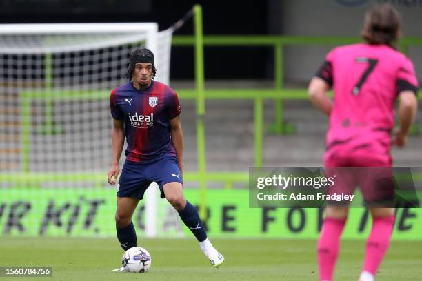 Jamal Mohammed of West Bromwich Albion during a pre season friendly against Forest Green Rovers at The New Lawn on July 28, 2023 in Nailsworth,...