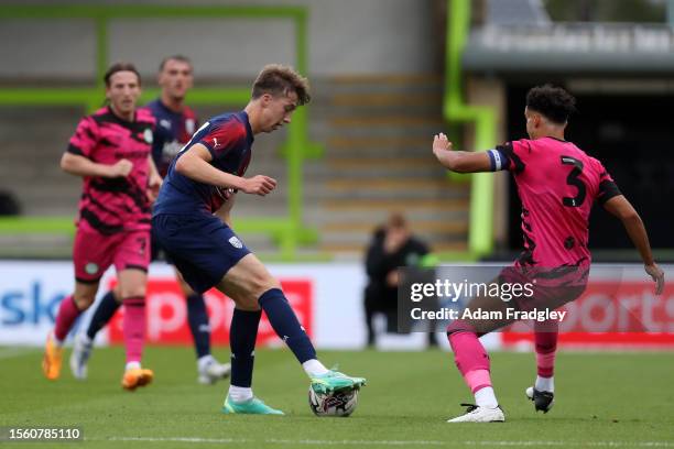 Harry Whitwell of West Bromwich Albion during a pre season friendly against Forest Green Rovers at The New Lawn on July 28, 2023 in Nailsworth,...