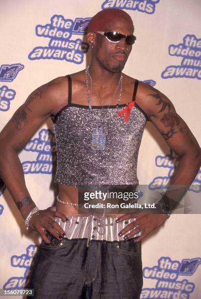 Athlete Dennis Rodman attends the 12th Annual MTV Video Music Awards on September 7, 1995 at Radio City Music Hall in New York City, New York.