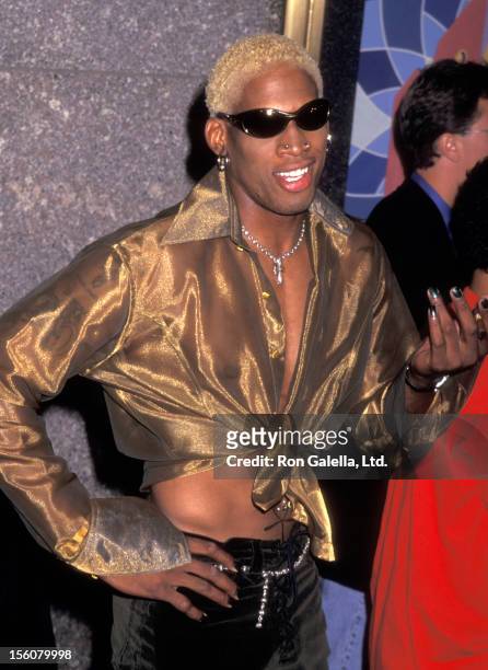 Athlete Dennis Rodman attends the 13th Annual MTV Video Music Awards on September 4, 1996 at Radio City Music Hall in New York City, New York.