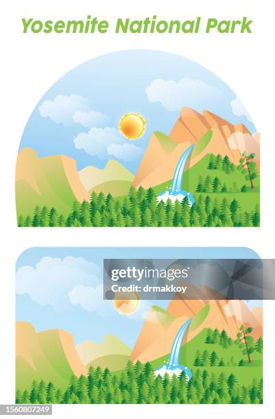 Yosemite National Park High-Res Vector Graphic