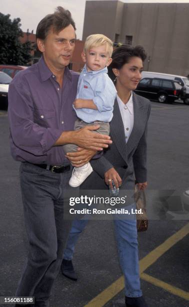 Game Show Host Pat Sajak, wife Lesly Brown and son Patrick Sajak attending the premiere of 'Aladdin' on November 8, 1992 at El Capitan Theater in...