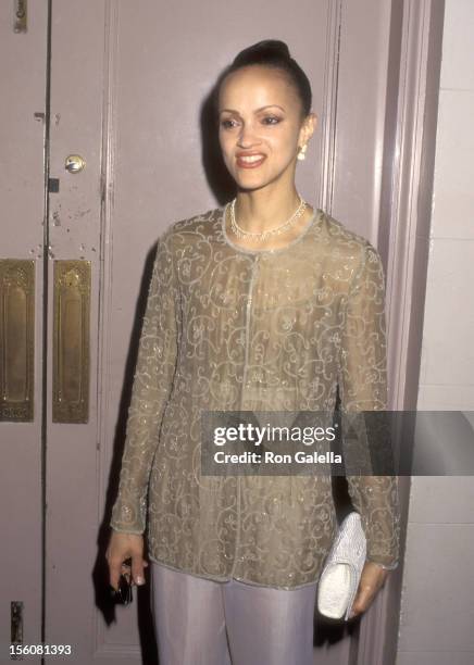 Caridad Rivera attends 'An Evening of Fashion by Celine' to Benefit God's Love We Deliver on May 23, 1995 at City Center in New York City, New York.