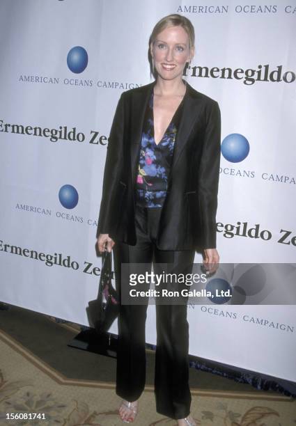Actress Janel Moloney attends the American Oceans Campaign's Partners Award Honoring President Bill Clinton on October 2, 2001 at Century Plaza Hotel...
