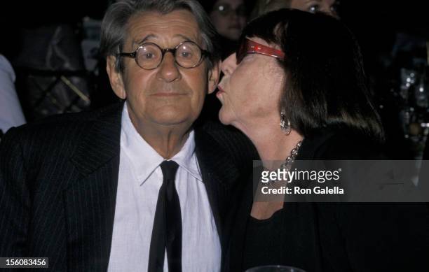 Helmut Newton and wife June during 16th Annual Infinity Awards at Regent Ballroom at the Regent Wall Street in New York City, New York, United States.