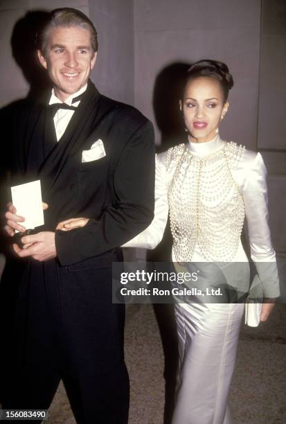 Actor Matthew Modine and wife Caridad Rivera attend the Metropolian Museum of Art's 'Hanging Gardens of Baylon' Costume Institute Gala Benefit on...