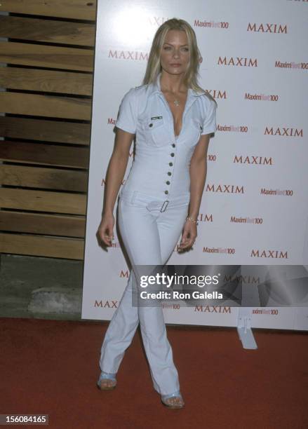 Jaime Pressly during Maxim Magazine's 2001 Maxim Hot 100 Party at Moomba in Los Angeles, California, United States.