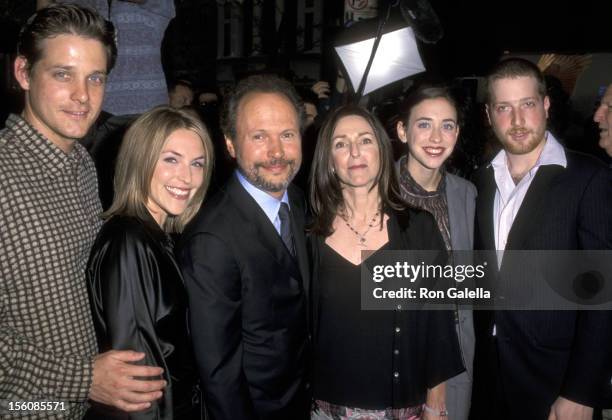 Jennifer Crystal, Husband Michael Foley, Billy Crystal, Janice Crystal, Lindsay Crystal and Boyfriend