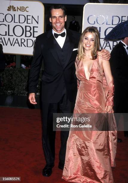 David James Elliott and Nanci Chambers during 57th Annual Golden Globe Awards - Arrivals at Beverly Hilton Hotel in Los Angeles, California, United...