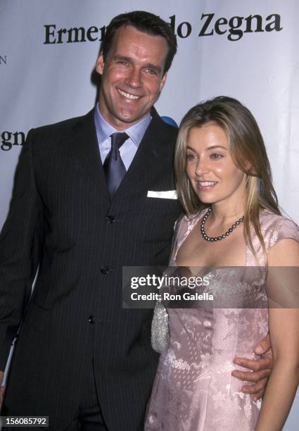 David James Elliott and Nanci Chambers during American Oceans Campaign Partners Awards Dinner Honoring Bill Clinton at Century Plaza Hotel in Los...