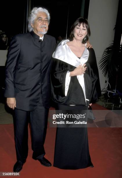 Anjelica Huston and Husband Robert Graham during AFI Life Achievement Award Tribute To Barbra Streisand at Bevery Hilton Hotel in Beverly Hills,...