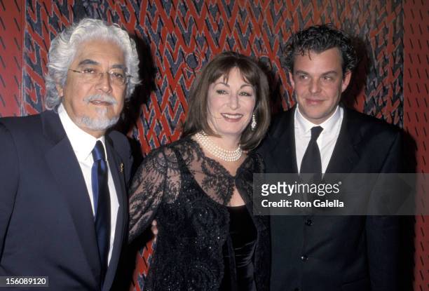 Robert Graham, Anjelica Huston and Danny Huston during Valentino's 40th Anniversary to Benefit Children's Action Network at Pacific Design Center in...