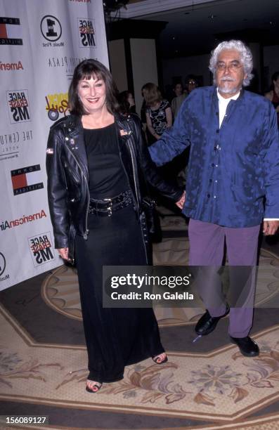 Anjelica Huston and Robert Graham during 8th Annual Race to Erase MS Gala at Century Plaza Hotel in Century City, California, United States.