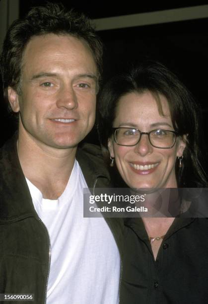 Bradley Whitford and Jane Kaczmarek during Bradley Whitford and Jane Kacmarek Walking on 54th Street in New York City - May 10, 2001 in New York...