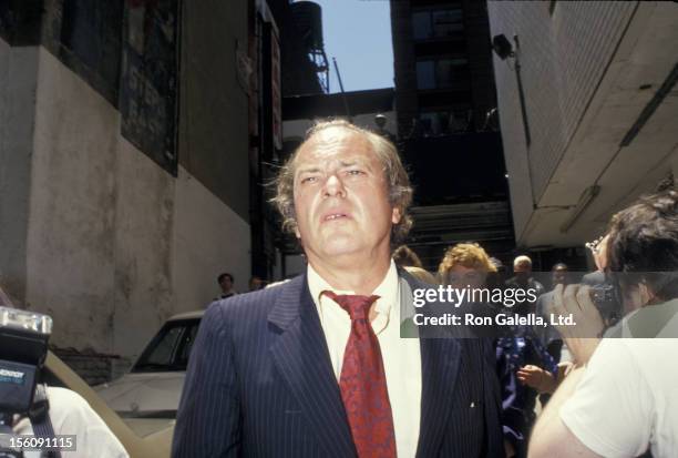 Actor Rip Torn attending 'Memorial Service for Geraldine Page' on June 17, 1987 at the Neil Simon Theater in New York City, New York.