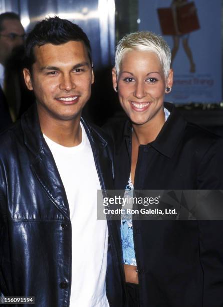 Actor Adam Beach and Tara Mason attending the premiere of 'The Sweetest Thing' on April 8, 2002 at Loew's Lincoln Square Theater in New York City.