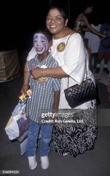 Actress Nell Carter and son Joshua Carter attending the opening of 'Ringling Brothers Circus' on July 22, 1998 at the Los Angeles Sports Arena in Los...
