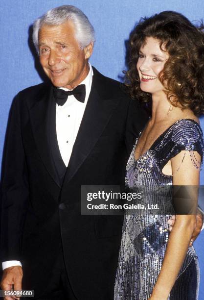 Actor Efrem Zimbalist, Jr. And daughter Actress Stephanie Zimbalist attend the 38th Annual Primetime Emmy Awards on September 21, 1986 at Pasadena...