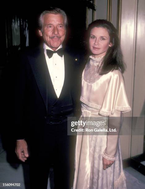 Actor Efrem Zimbalist, Jr. And daughter Stephanie Zimbalist on April 1, 1983 sighting at Chasen's Restaurant in Beverly Hills, California.