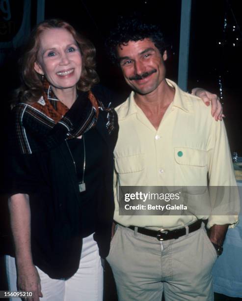 Actress Katherine Helmond and David Christian attending 'Scenery Greenery Benefit Party' on July 28, 1984 at Montauk Downs in Monauk, New York.