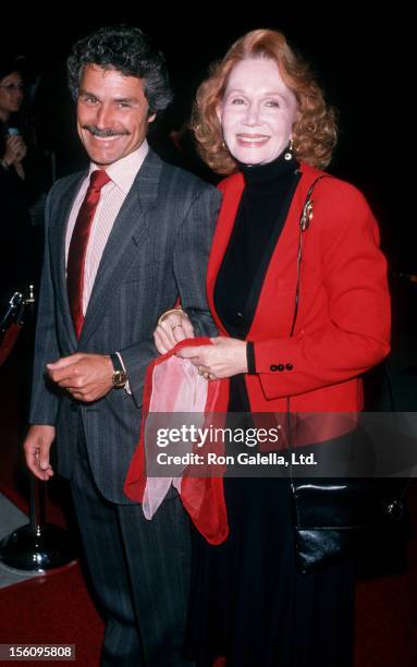 Actress Katherine Helmond and David Christian attending the premiere of 'Out Of Control' on April 11, 1989 at the Academy Theater in Beverly Hills,...