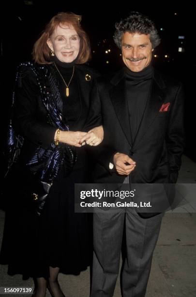 Actress Katherine Helmond and artist David Christian attending a performance of 'Cyrano de Bergerac' on November 6, 1990 at the Royal Theater in...