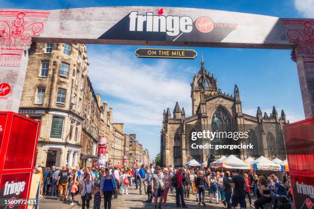 edinburgh festival in august - edinburgh festival stock pictures, royalty-free photos & images