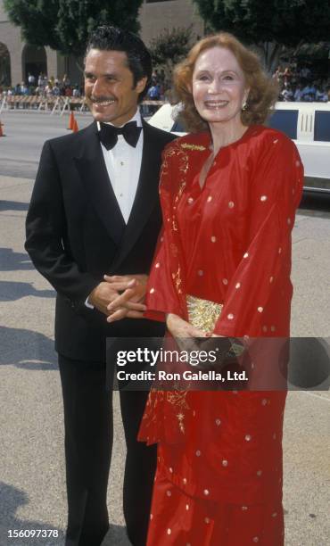 Actress Katherine Helmond and artist David Christian attending 40th Annual Primetime Emmy Awards on August 28, 1988 at the Pasadena Civic Auditorium...